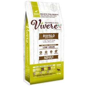 Vivere Adult Medium Bivaly alacsony gabonatartalmú kutyatáp - 20 kg kiszerelés